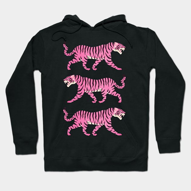 Fierce: Night Race Pink Tiger Edition Hoodie by ayeyokp